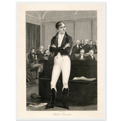 Robert Emmet in Court 1803 – Irish Patriot Art Print (Gallery Edition) – view 12 | Buy Irish Art