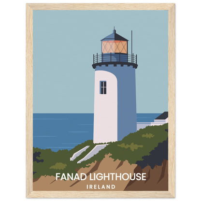 Fanad Head Lighthouse Framed Print | Donegal Coastal Wall Art – view 6 | Buy Irish Art