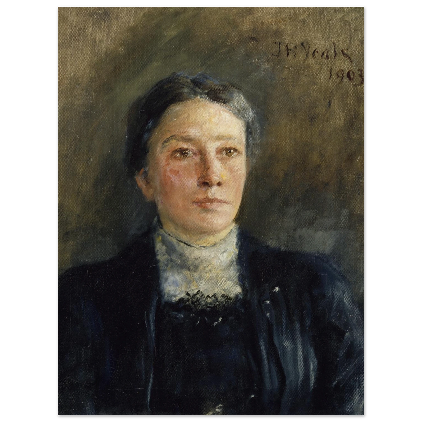 Portrait of Augusta Gregory – Collector’s Edition Fine Art Print – detail view | Buy Irish Art