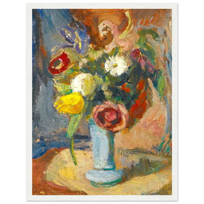 Vase of Flowers by Irish Artist Roderic O'Conor Framed Art Print – size comparison view | Buy Irish Art