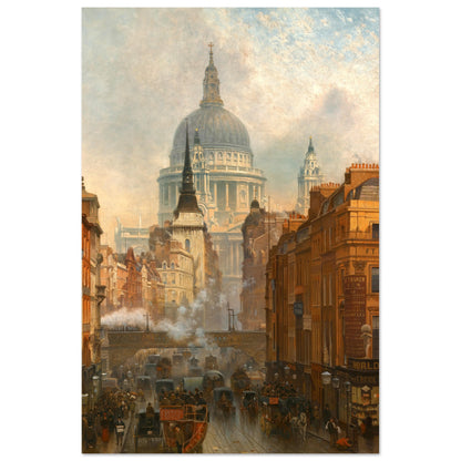Ludgate, Evening by Irish Artist John O'Connor Art Print – room setting display | Buy Irish Art
