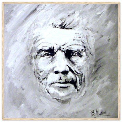 Samuel Beckett Portrait Framed Art Print by Irish Artist – view 9 | Buy Irish Art