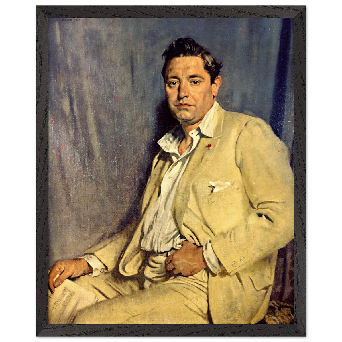 Count John McCormack by William Orpen in a black frame