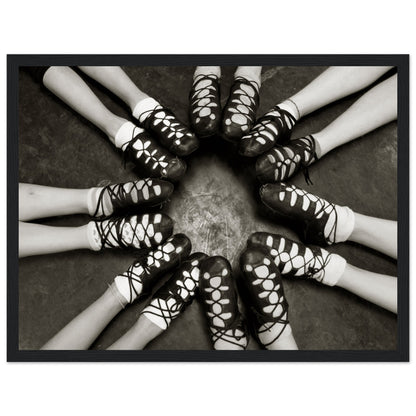 Irish Dancing Shoes Black & White Photographic Framed Wall Art Print – Irish wall art print | Buy Irish Art