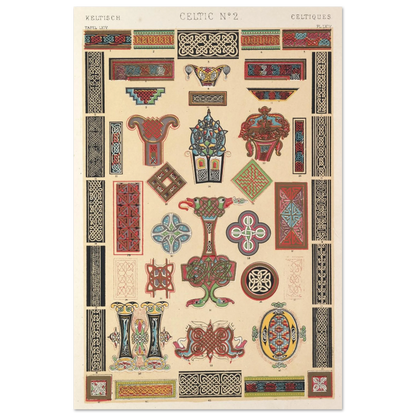 Celtic No.2 by Owen Jones – Exquisite Reproduction Print – framed print close-up | Buy Irish Art