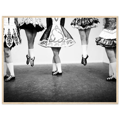 Irish Dancing Black & White Photographic Framed Wall Art Print – room setting display | Buy Irish Art