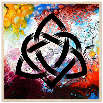 Abstract Celtic Design – Contemporary Irish Knotwork Framed Print – detail view | Buy Irish Art