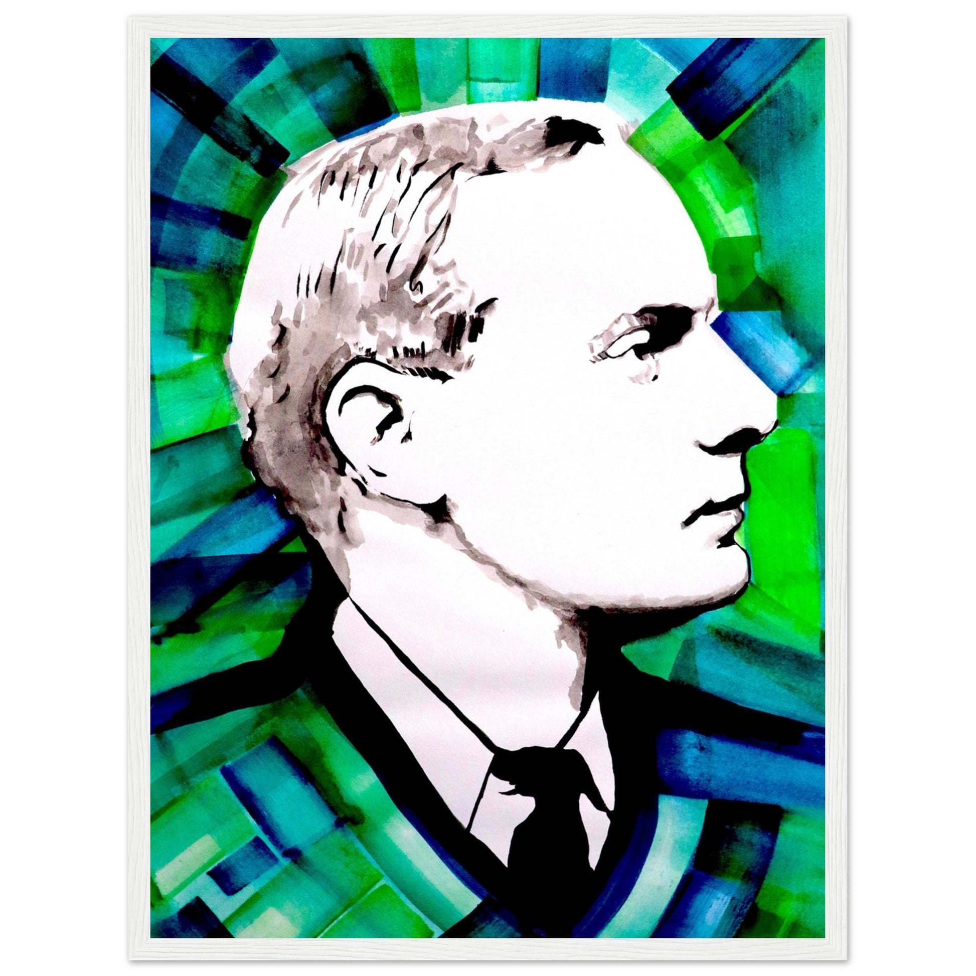 Framed Art print depicting Patrick Pearse's vision by Irish Artist Ó Maoláin. A fusion of history and art, perfect for decor and inspiration, embodying Ireland's rich heritage.