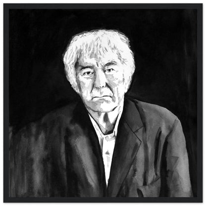 Seamus Heaney Art Print by Ó Maoláin – detail view | Buy Irish Art