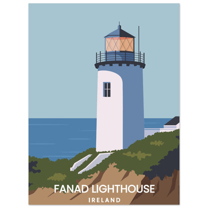 Fanad Head Lighthouse Art Print – Irish wall art print | Buy Irish Art
