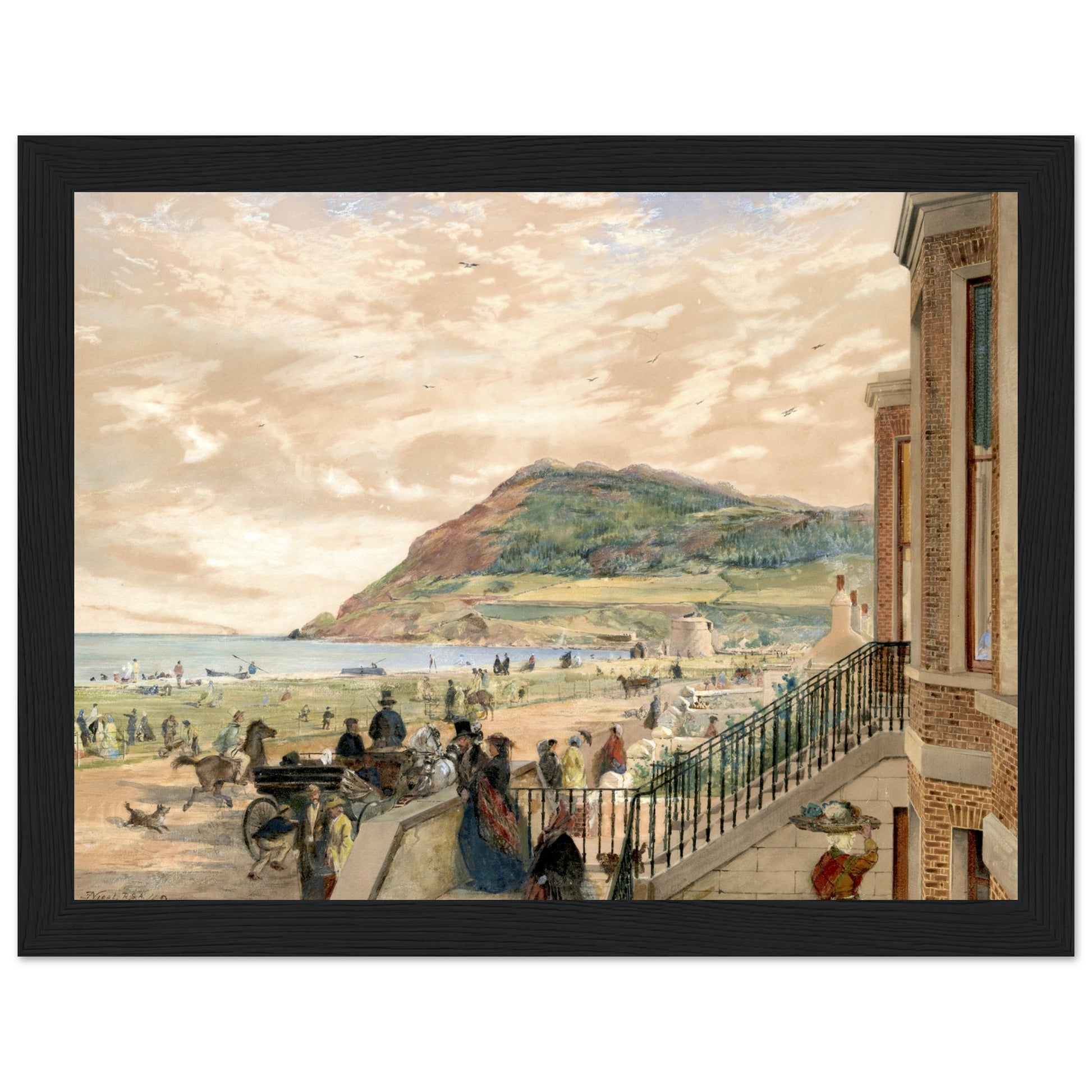 The Seafront at Bray by Erskine Nicol – Irish Art Print – view 17 | Buy Irish Art