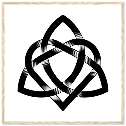 Celtic Heart Knot Art Print – room setting display | Buy Irish Art