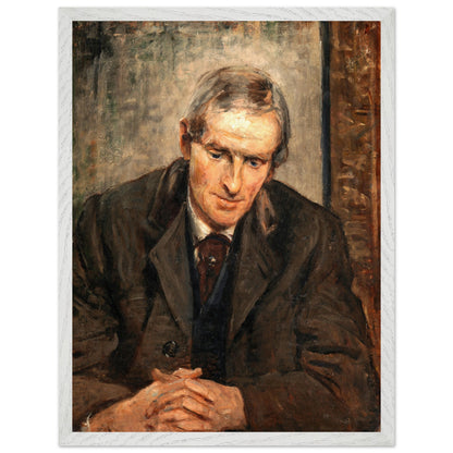Portrait of Jack B. Yeats by Irish Artist Sarah Henrietta Purser Art Print – room setting display | Buy Irish Art