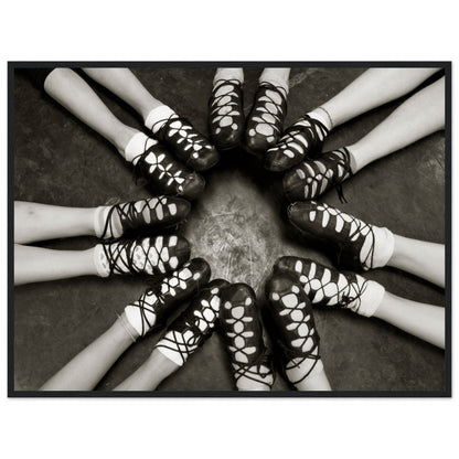 Irish Dancing Shoes Black & White Photographic Framed Wall Art Print – view 8 | Buy Irish Art