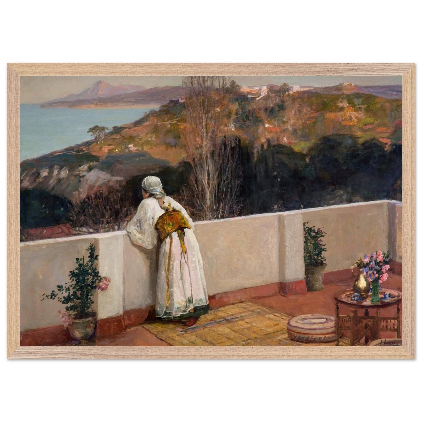Evening, Tangier,  By Irish Artist Sir John Lavery Art Print – detail view | Buy Irish Art