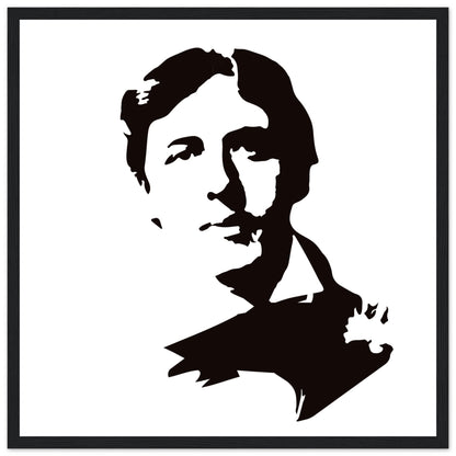 Oscar Wilde Art Print – Gallery Edition | Framed Literary Wall Art – detail view | Buy Irish Art