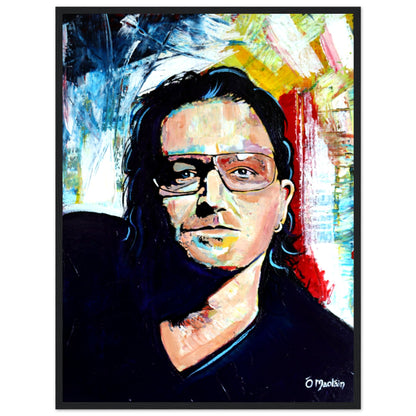 Vibrant Bono U2 Framed Wall Art Print – view 16 | Buy Irish Art