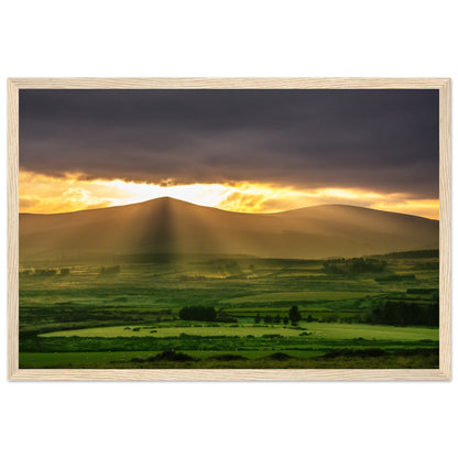 Sugarloaf, Wicklow Ireland, Irish landscape Photography Prints Framed Photographic Print – room setting display | Buy Irish Art