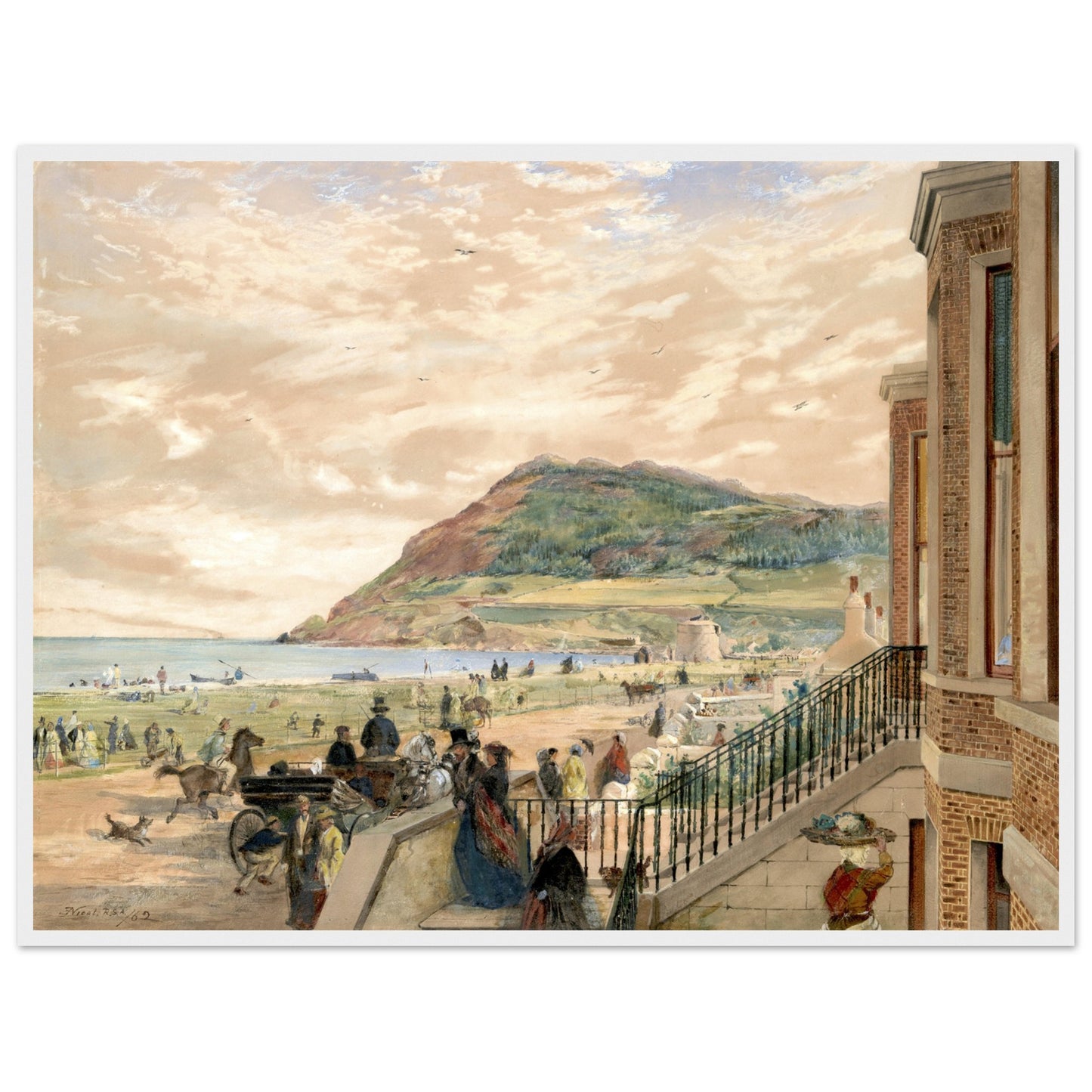 The Seafront at Bray by Erskine Nicol – Irish Art Print – view 14 | Buy Irish Art