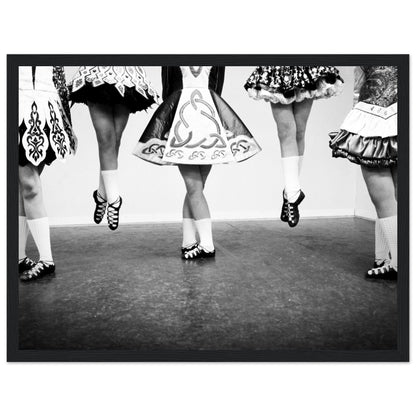 Irish Dancing Black & White Photographic Framed Wall Art Print – Irish wall art print | Buy Irish Art