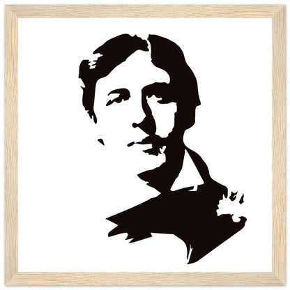 Oscar Wilde Art Print – Gallery Edition | Framed Literary Wall Art – room setting display | Buy Irish Art