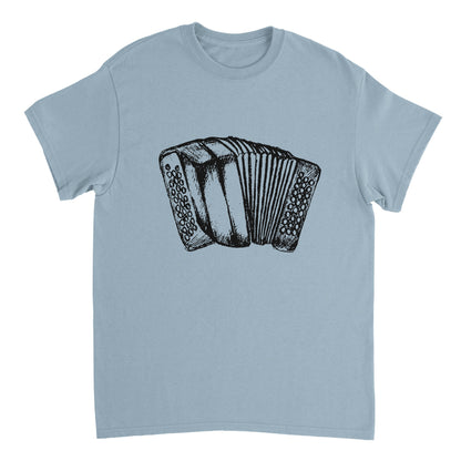 Accordion T-Shirt – lifestyle worn view | Buy Irish Art