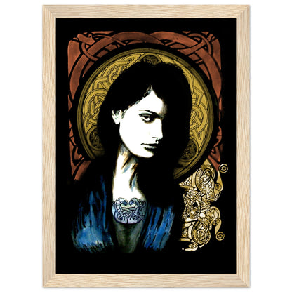 Celtic Goddess Framed Art Print – detail view | Buy Irish Art