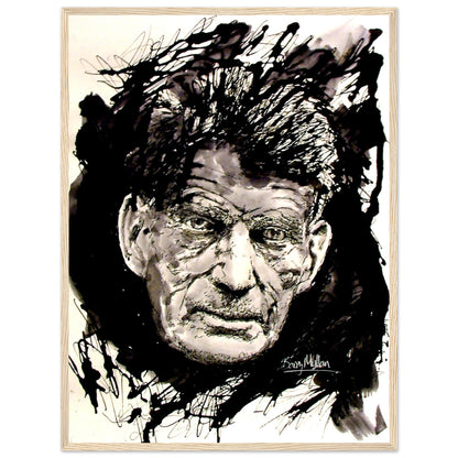 Samuel Beckett Irish Writer Framed Art Print by Irish Artist – view 6 | Buy Irish Art