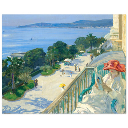 The Terrace, Cap d’Ail by Irish Artist John Lavery Art Print 40x50 cm / 16x20″ – Irish wall art print | Buy Irish Art