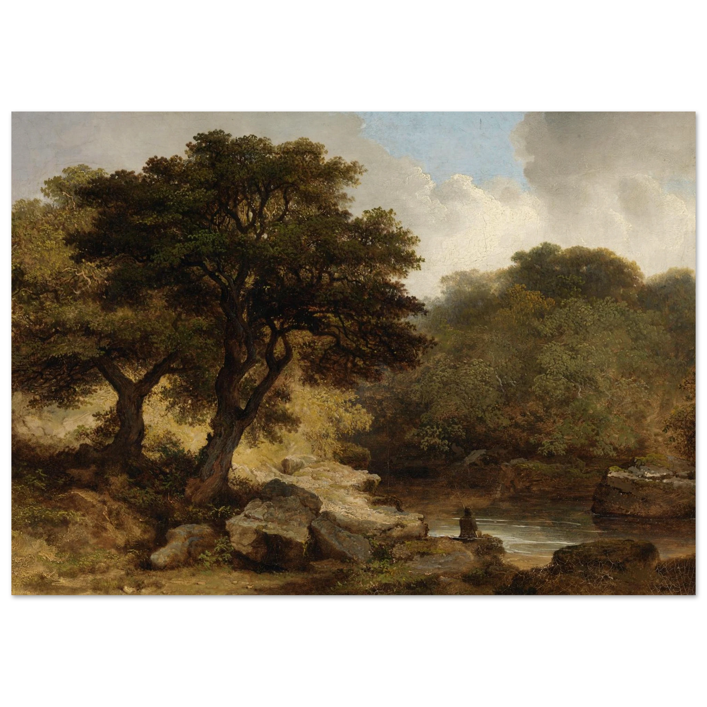 A View of the Glen of the Dargle by Irish Artist - James Arthur O'Connor – detail view | Buy Irish Art