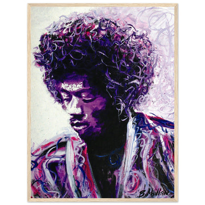 Jimi Hendrix Purple Haze Framed Wall Art Print by Irish Artist – view 9 | Buy Irish Art