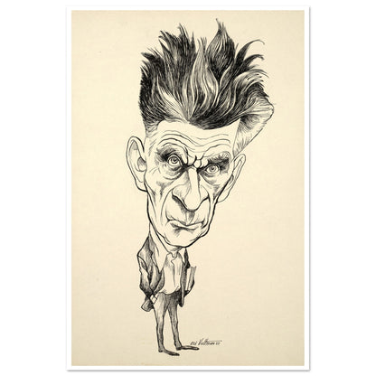 Samuel Beckett (1969) by Edmund Siegfried Valtman - Fine Art Print – detail view | Buy Irish Art