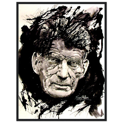 Samuel Beckett Irish Writer Framed Art Print by Irish Artist – view 8 | Buy Irish Art