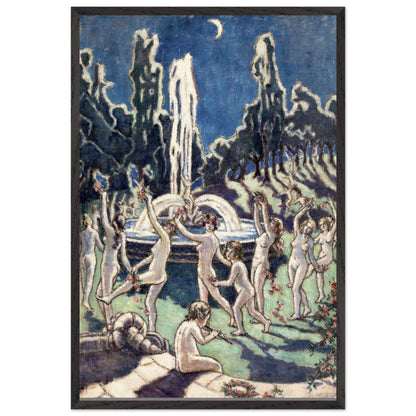 Figures Dancing Round a Fountain by Mainie Jellett - unframed print on archival matte paper