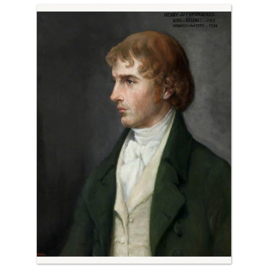 Portrait of Henry Joy McCracken by Sarah Cecilia Harrison, 1926, unframed art print, 30x40 cm