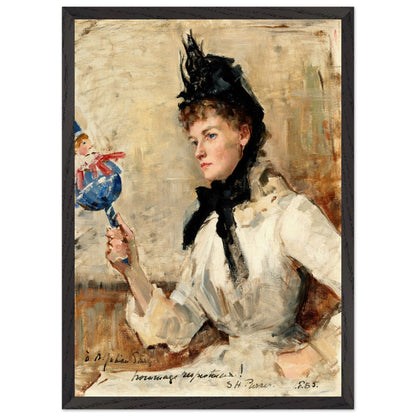A Lady Holding a Rattle  by Irish Artist Sarah Purser Art Print – view 14 | Buy Irish Art