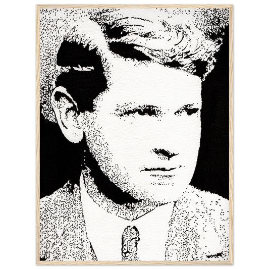 Michael Collins Art Print by Ó Maoláin – framed print close-up | Buy Irish Art