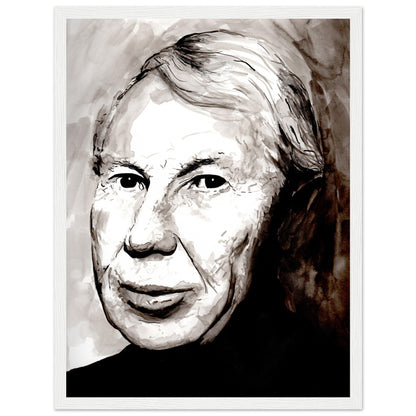 Louis le Brocquy Portrait Art Print by Ó Maoláin – room setting display | Buy Irish Art