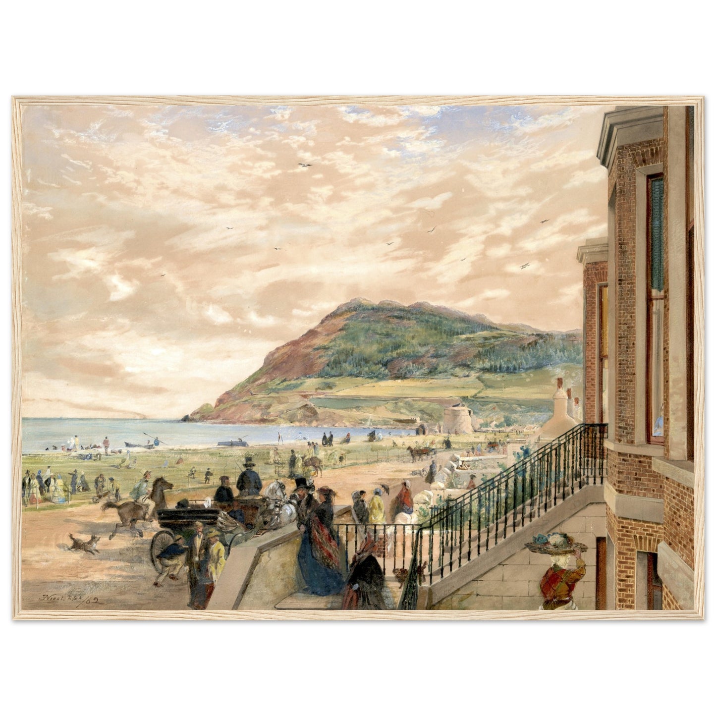 The Seafront at Bray by Erskine Nicol – Irish Art Print – view 10 | Buy Irish Art