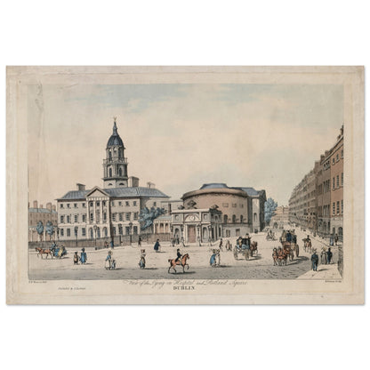 The Lying-In Hospital, The Rotunda & Rutland Square – Museum-Quality Reproduction Print – framed print close-up | Buy Irish Art