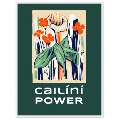 Cailíní Power – Irish Girl Power Art Print | Feminist Wall Art – view 11 | Buy Irish Art