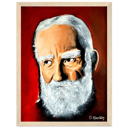George Bernard Shaw Irish Writer Framed Art Print – detail view | Buy Irish Art