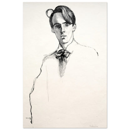 William Butler Yeats by William Rothenstein - Art Print – room setting display | Buy Irish Art