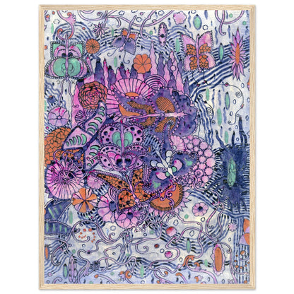 Butterfly Textile Design by Harry Clarke Framed Wall Art Print – view 9 | Buy Irish Art