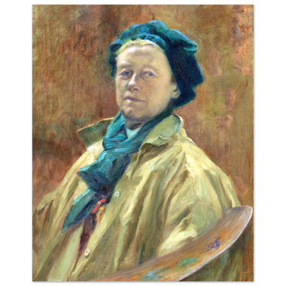 Self-Portrait by Irish Artist Helen Mabel Trevor – detail view | Buy Irish Art