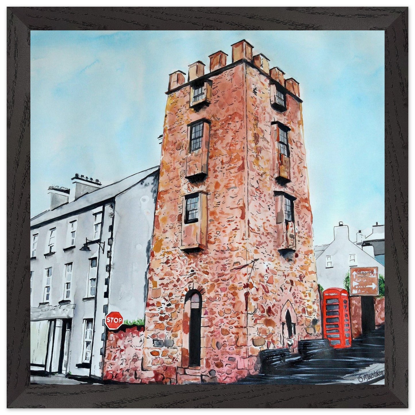 The Curfew Tower Cushendall Framed Art Print – view 29 | Buy Irish Art