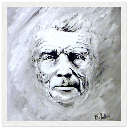 Samuel Beckett Portrait Framed Art Print by Irish Artist – view 7 | Buy Irish Art