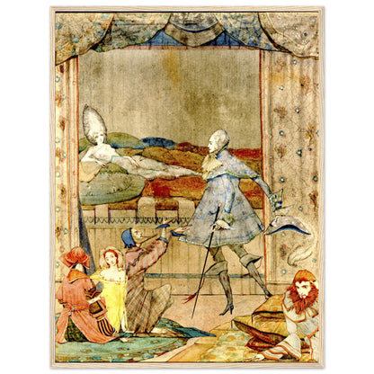 He Saw, Upon a Bed, the Finest Sight Was Ever Beheld by Harry Clarke – Framed Reproduction Print – view 8 | Buy Irish Art