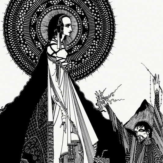 Harry Clarke I Would Call Aloud 1923 illustration from Poe’s Tales of Mystery and Imagination gothic black and white Collector’s Edition art print