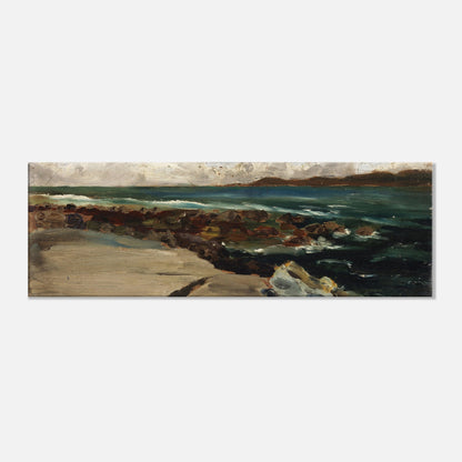 Harry Clarke Landscape by the Coast canvas art print front view